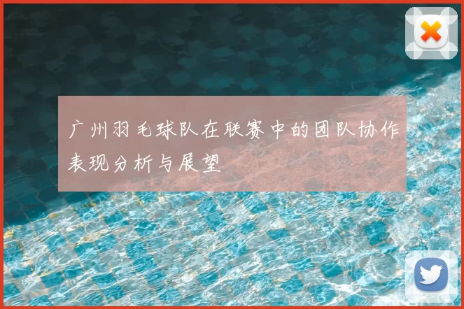 广州羽毛球队在联赛中的团队协作表现分析与展望