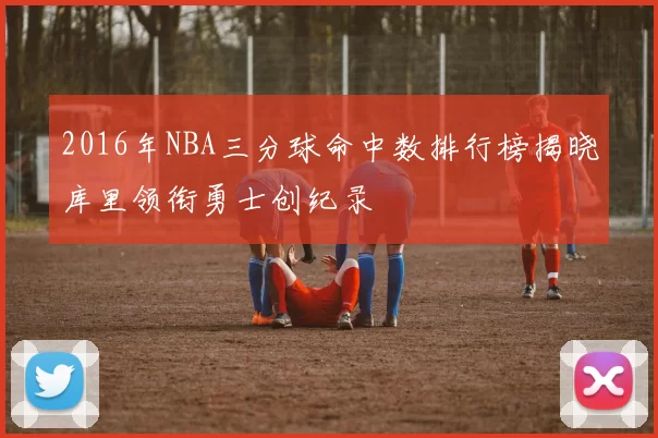 2016年NBA三分球命中数排行榜揭晓库里领衔勇士创纪录